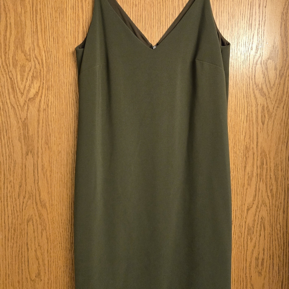 W By Worth Olive Green Slip Dress
